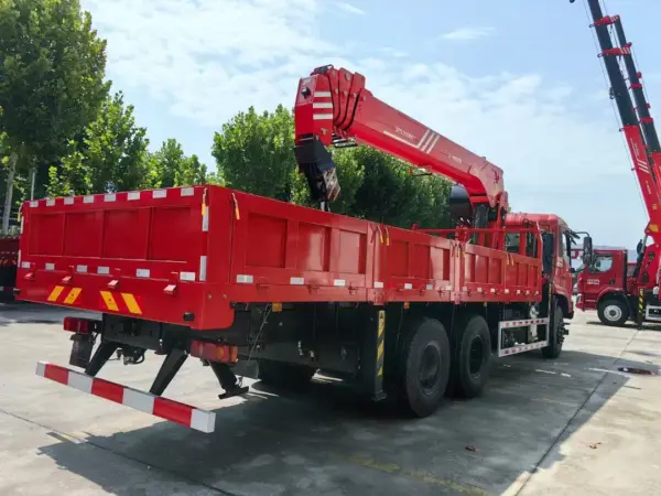dongfeng-tianjin-6x4-12-ton-truck-mounted-crane-sany-palfinger-rear-three-quarter-view DONGFENG Tianjin 6×4 12 Ton Truck Mounted Crane with SANY PALFINGER