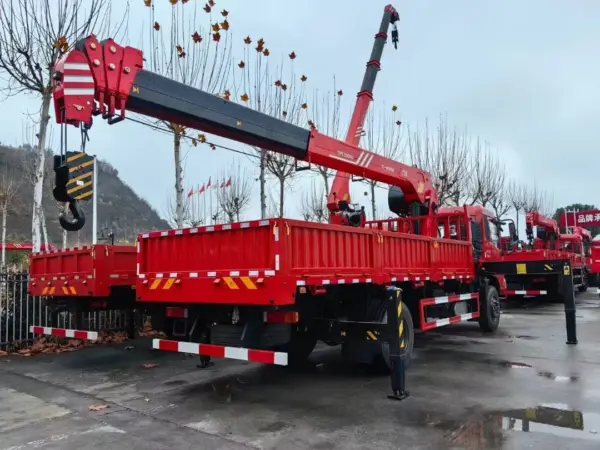 DONGFENG Tianjin 8 Ton Truck Mounted Crane with SANY PALFINGER 5-Section Boom